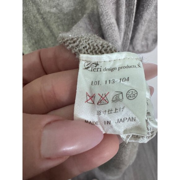 iliann loeb lightweight alpaca long cardigan sz M lagenlook minimalist designer‎ - Picture 7 of 8